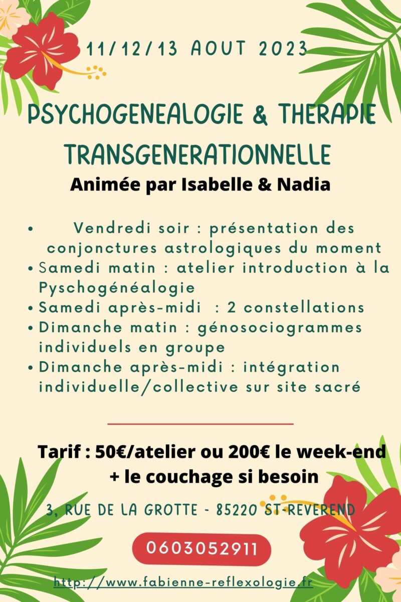 Atelier : Psychogénéalogie & Thérapie Transgénérationnelle
